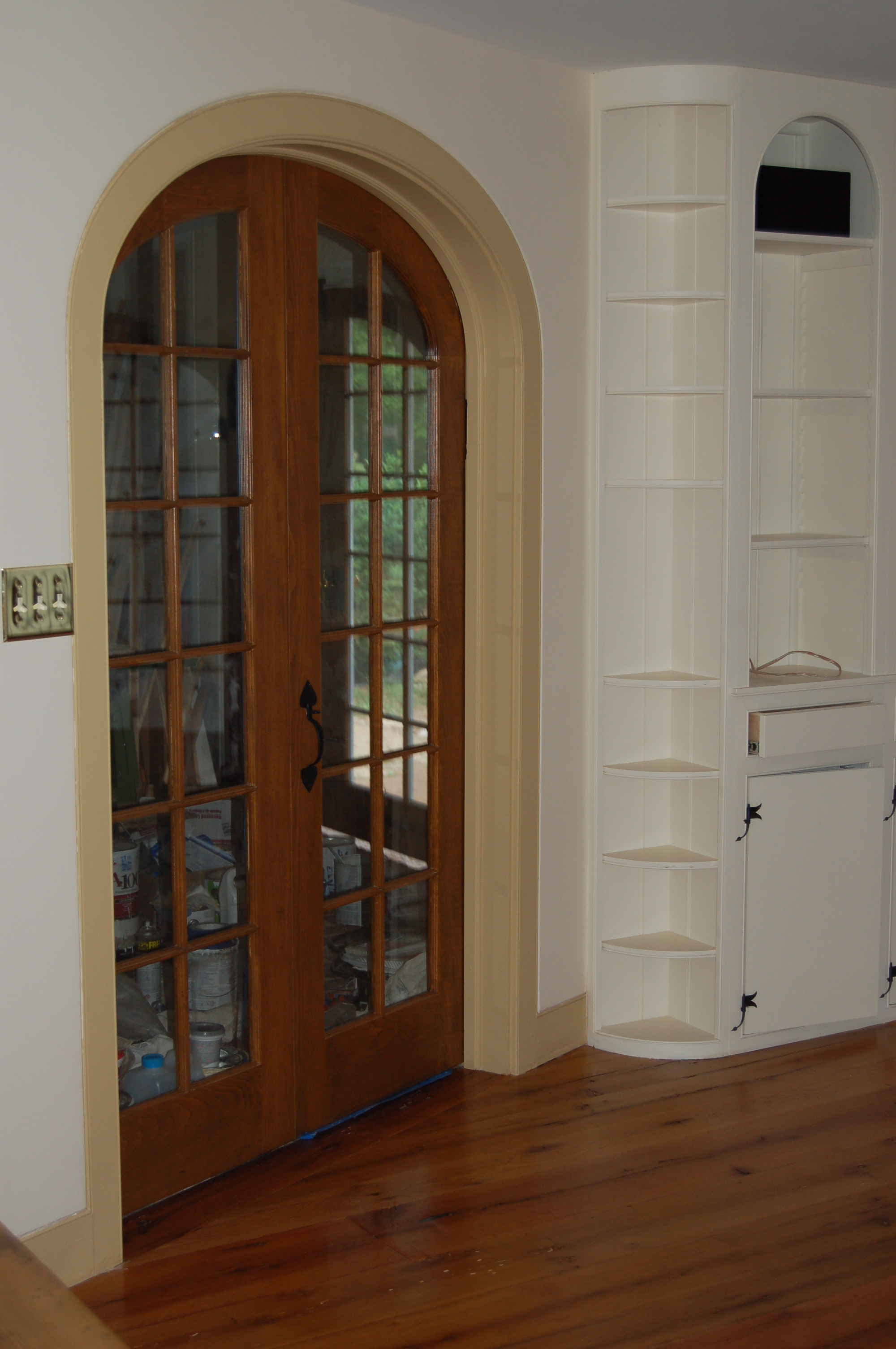 Custom made interior solid wood doors; French, Arch top, Panel, Glass doors